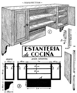 Como hacer la estanteria de cocina 1